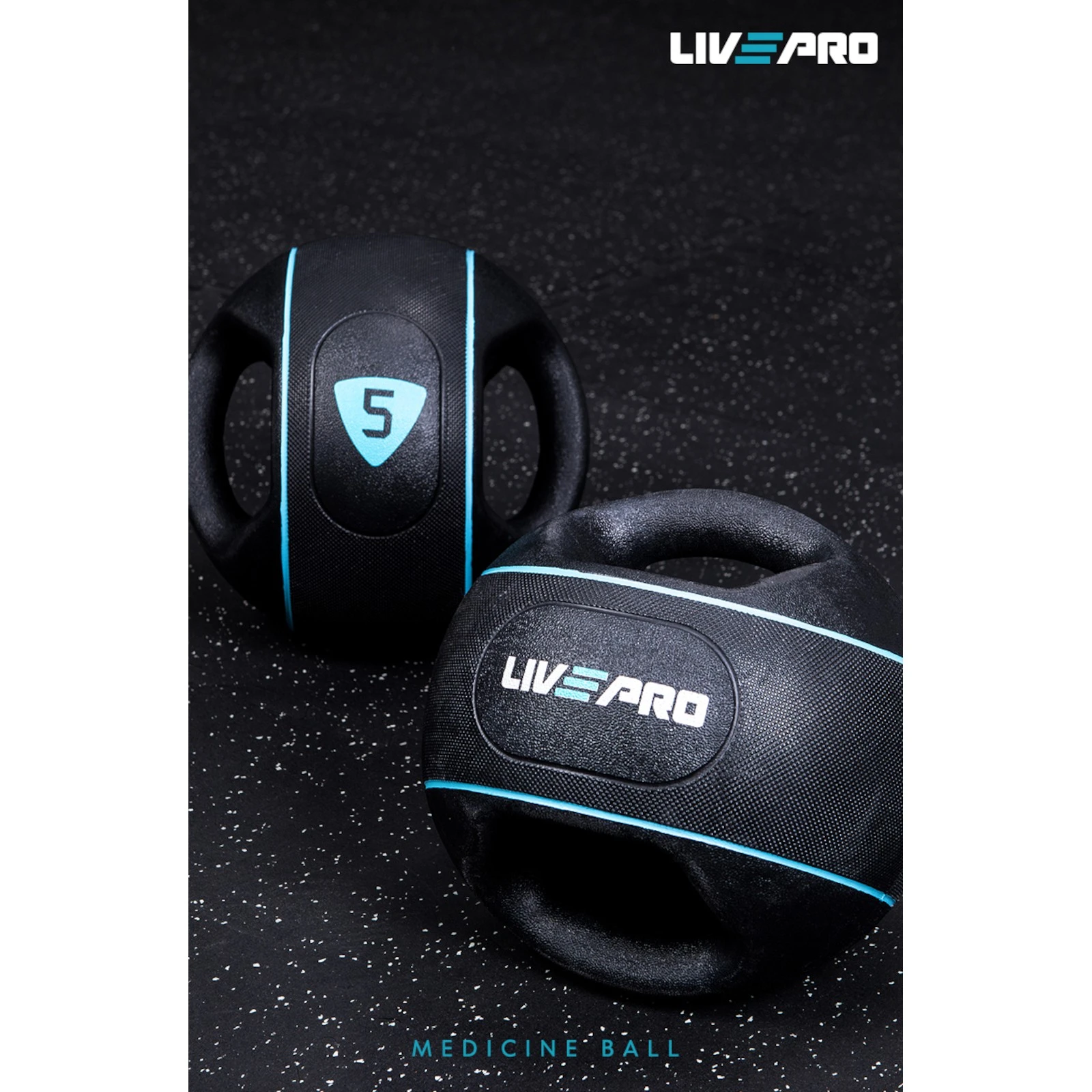 Livepro Fitness Bal贸n Medicinal Con Agarres Livepro - Fitshop - Imagen 2