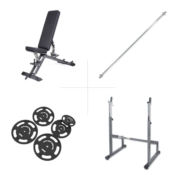Banco Taurus B900 + Rack De Barras Largas + Pack De 75 kg - Fitshop